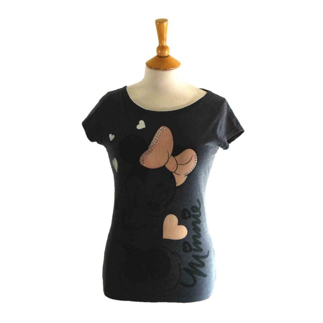 Grey Minnie Mouse T-shirt