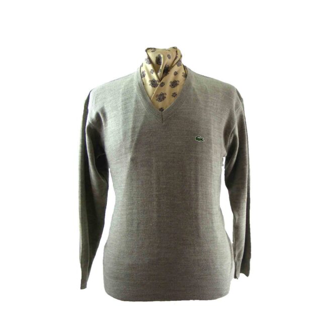 Grey Lacoste sweater