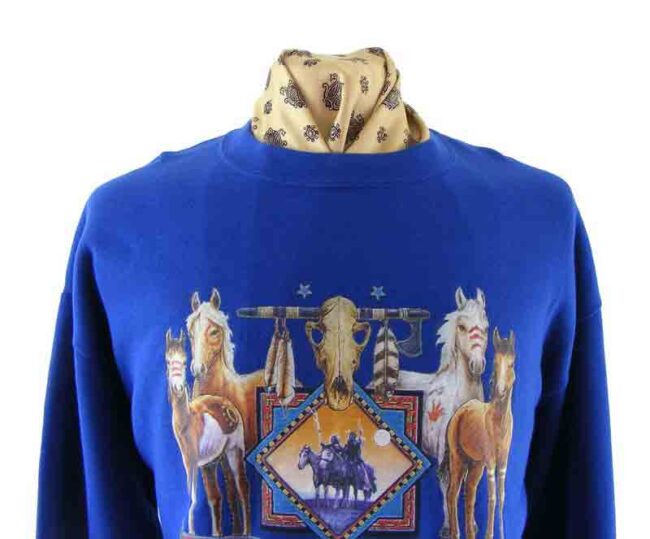 Horses Print Sweatshirt - Image 2