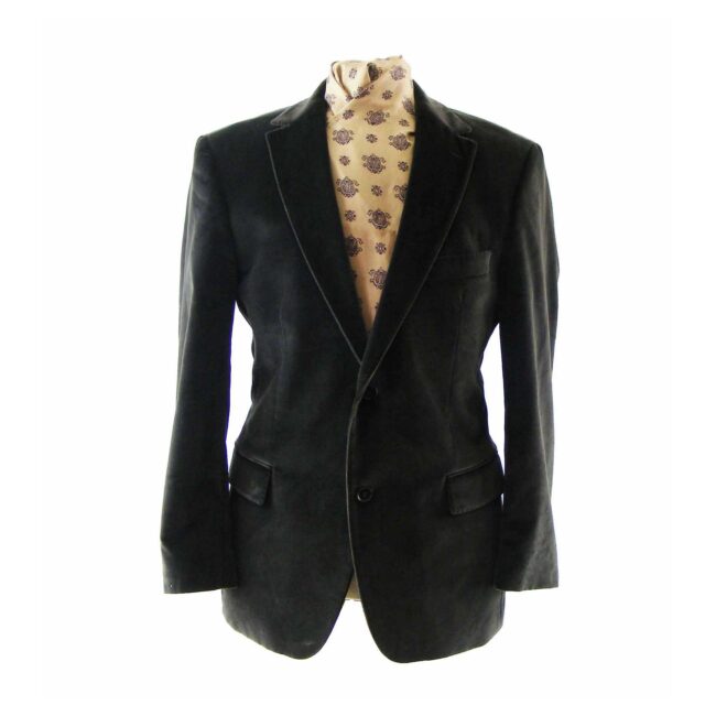 Hugo Boss Grey Velvet Blazer - M