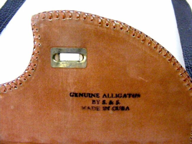 70s Alligator Hand Bag - Image 3