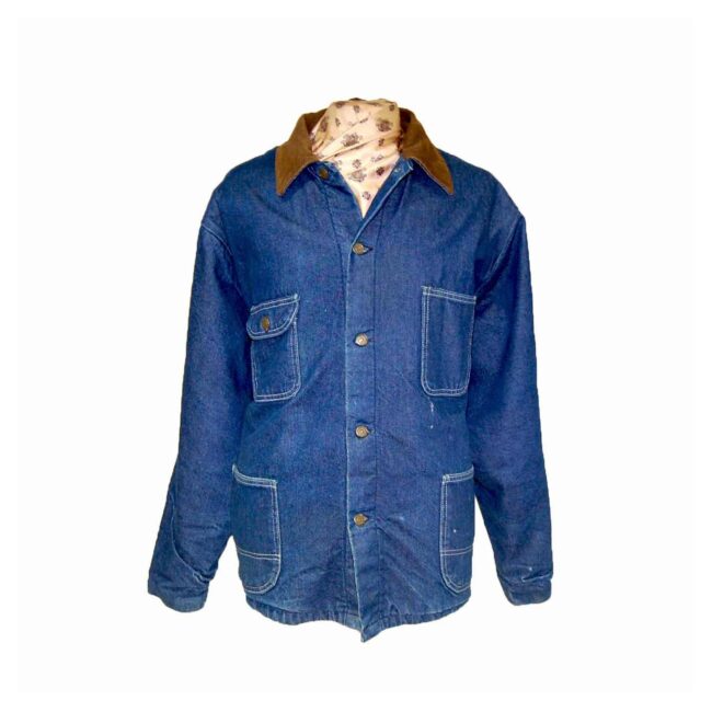KEY Brand 4 Pocket Denim Blanket Lined Work Jacket - 3XL