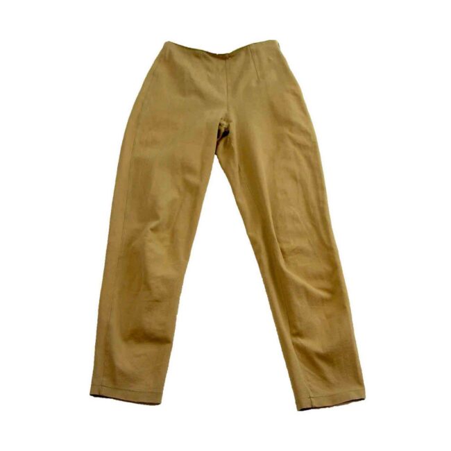 Khaki High Waist Trousers