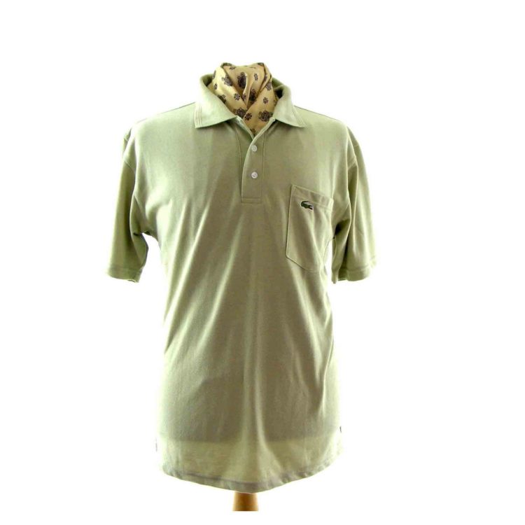 Khaki Lacoste polo shirt