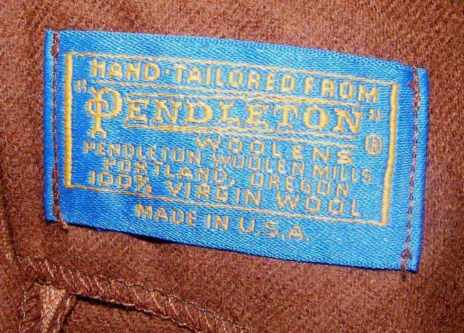 80s Pendleton Full Length Brown Wool Dress - 10 - Image 3