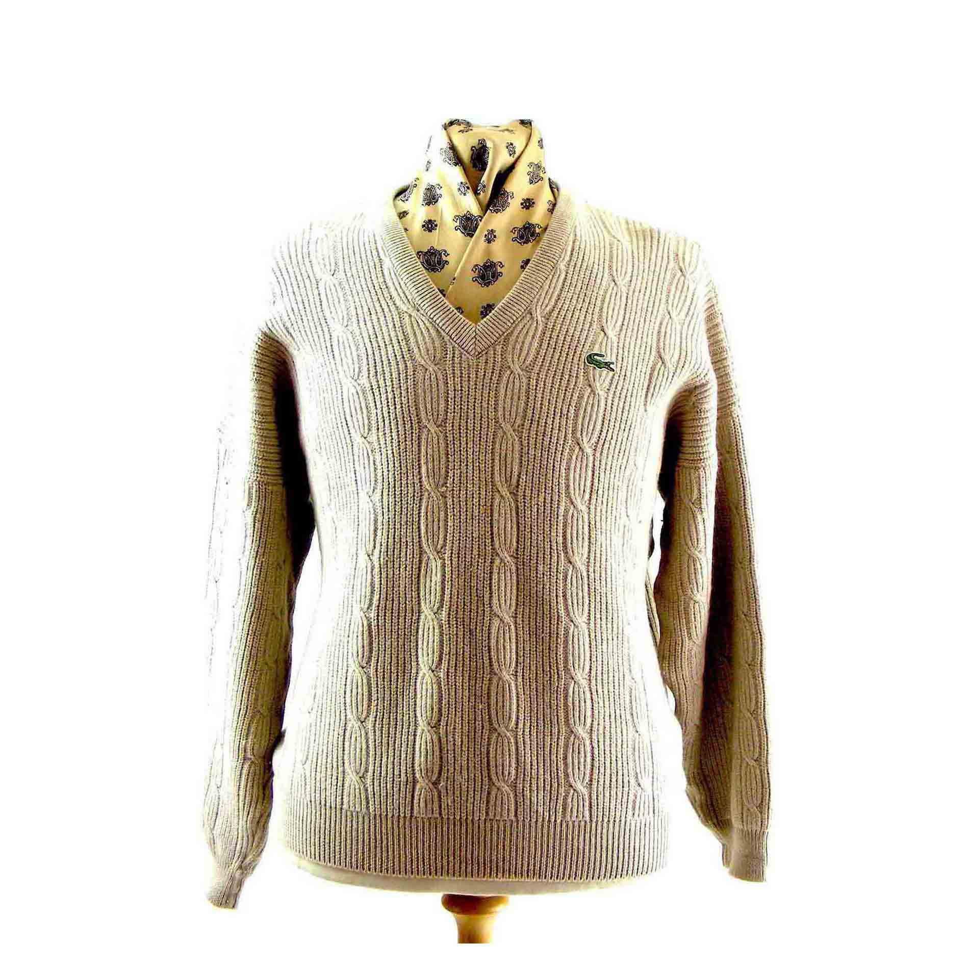 Lacoste cable knit sweater