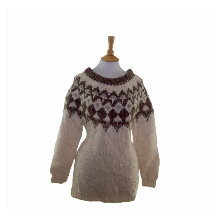 Patterned Icelandic Wool Sweater