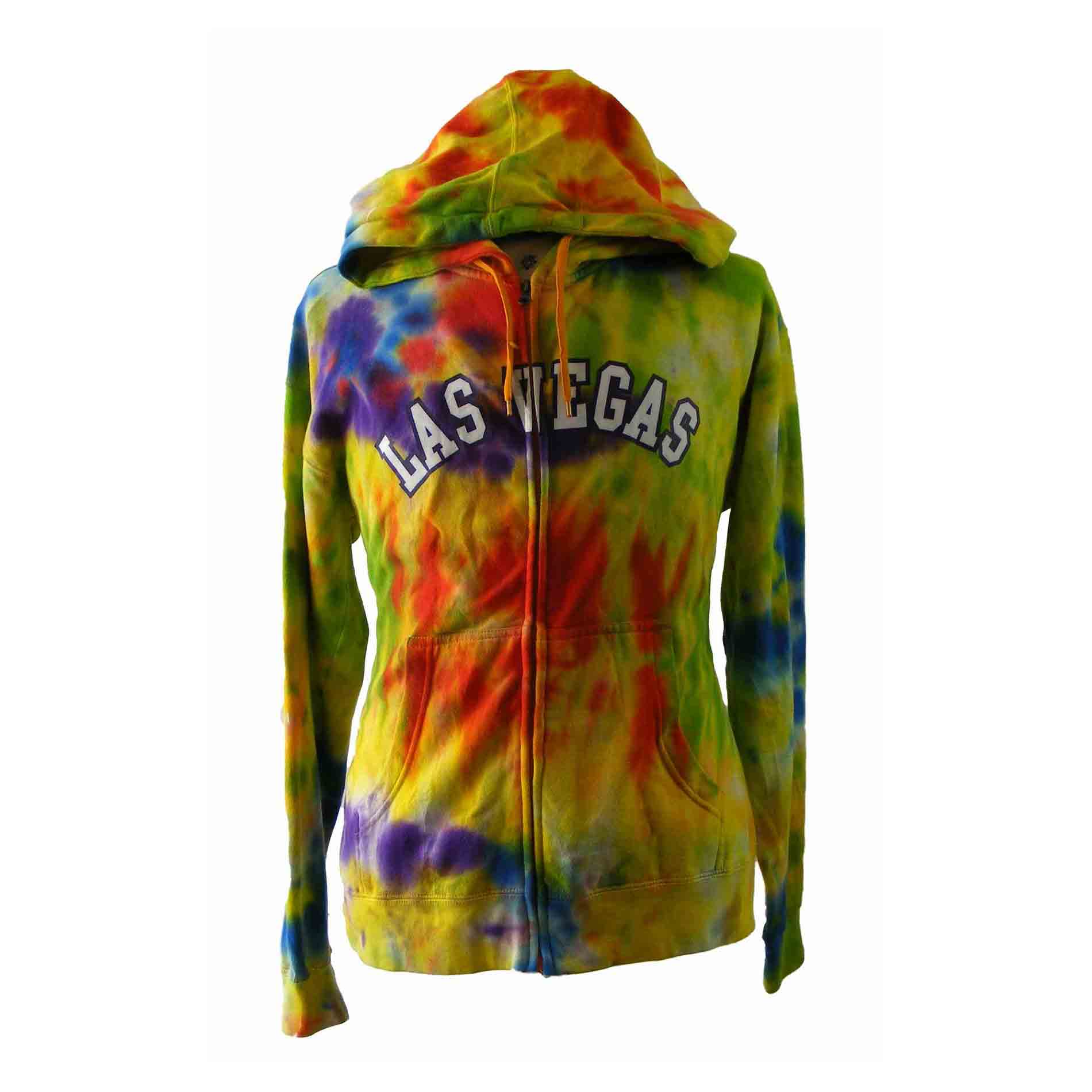 Las Vegas Tie Dye Hooded Sweat shirt