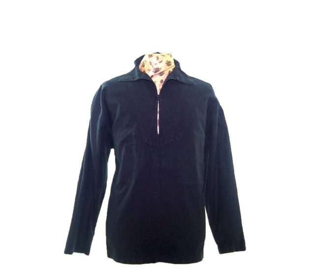 Le Glazik Black Work Shirt- L