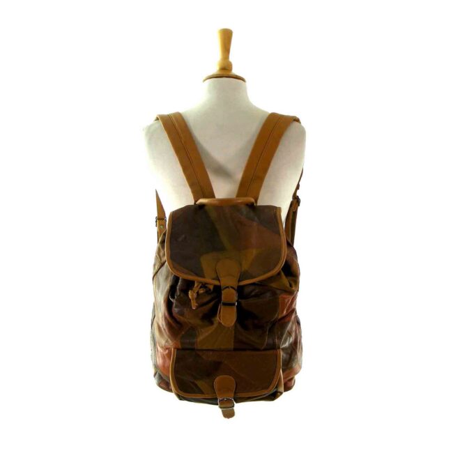 Leather Patchwork Backpack