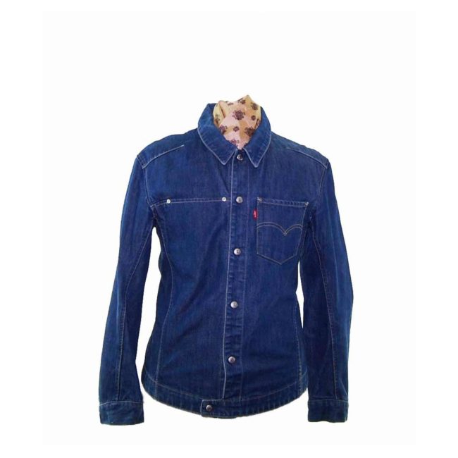 Levis Engineered Jeans Dark Blue Denim Jacket - M