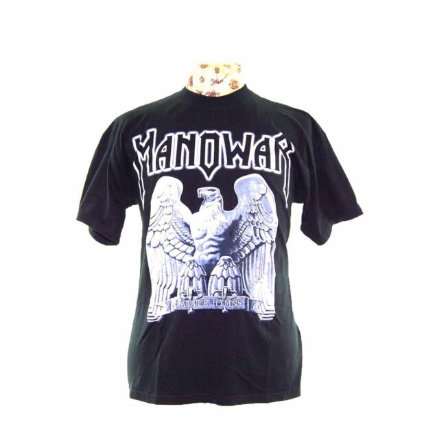 Manowar Battle Hymns Black Rock Tee Shirt