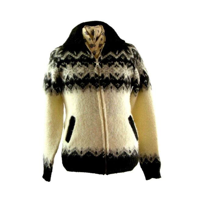 Mans Danish zip-up cardigan