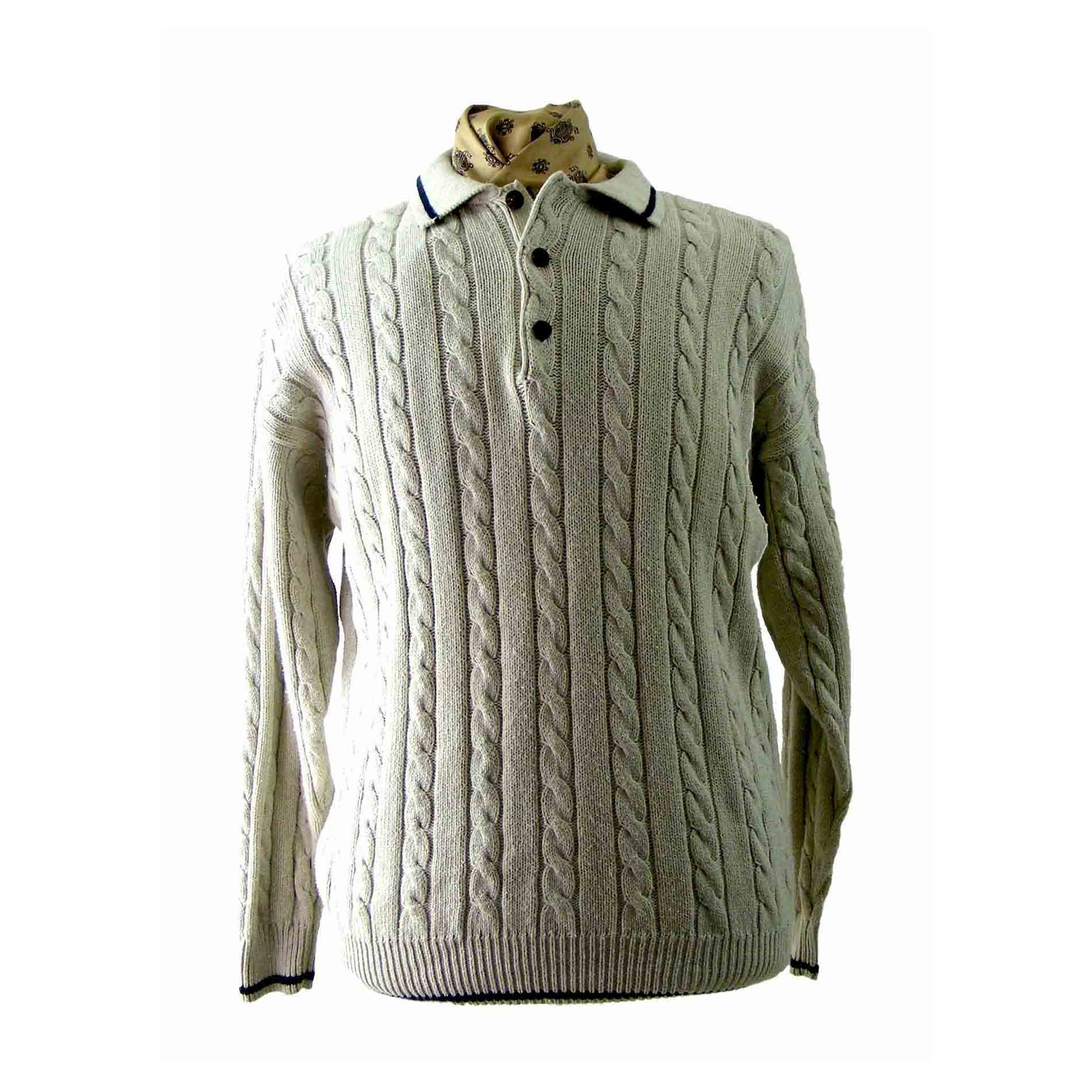 Mc Neal V Cable Knit Sweater