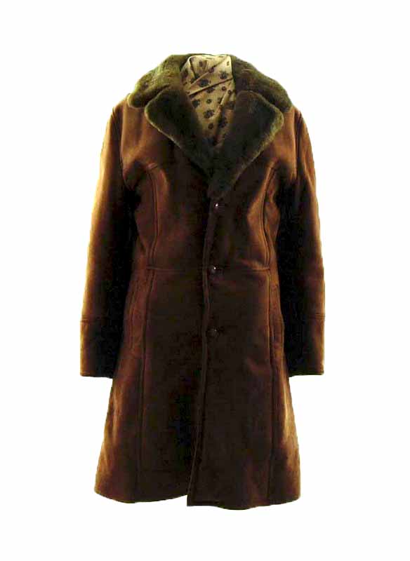 Mens Dark Brown Sheepskin Coat