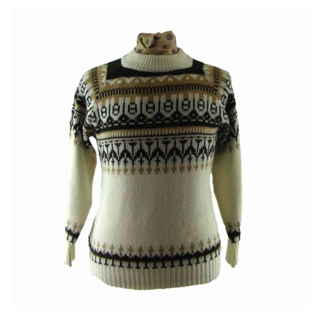 Mens Scandinavian Print Jumper - L