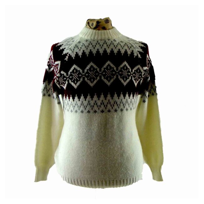 Mens Scandinavian Print Sweater - M