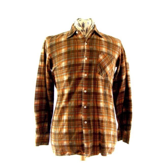 Mens Vintage 90s Plaid Shirt