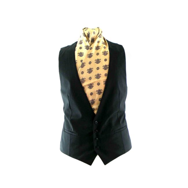 Mens black waistcoat