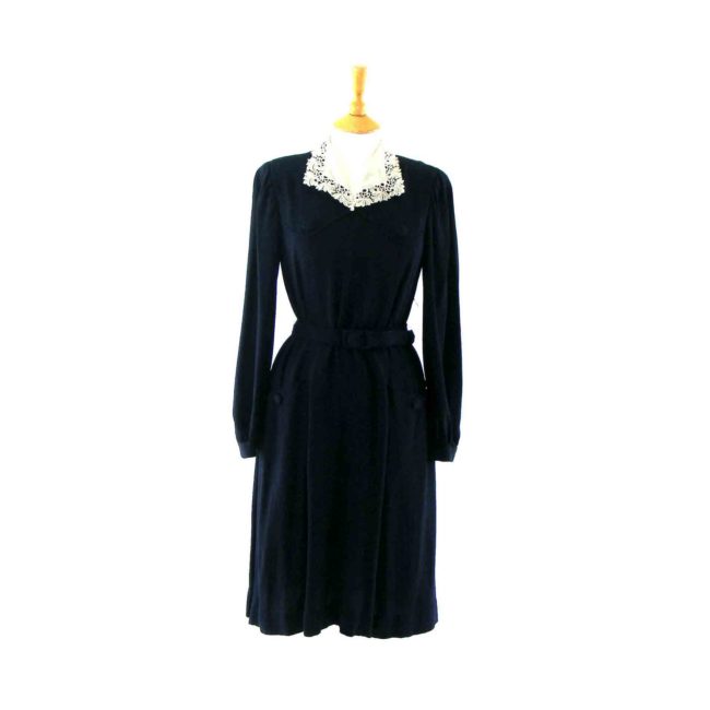 Midnight Blue 40s dress