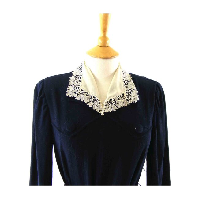 Midnight Blue 40s dress - Image 2