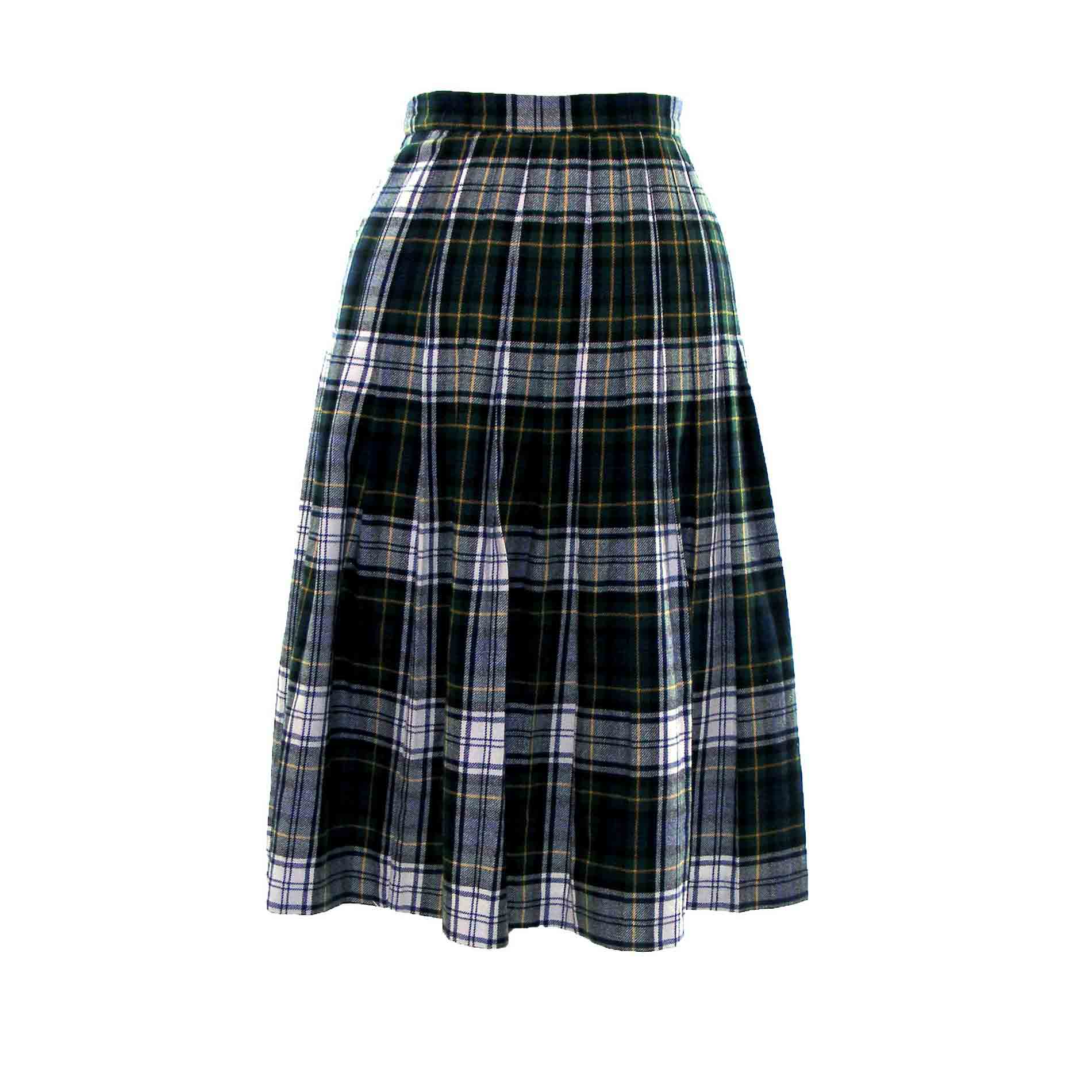 Multicolored Tartan skirt - Blue 17 Vintage Clothing