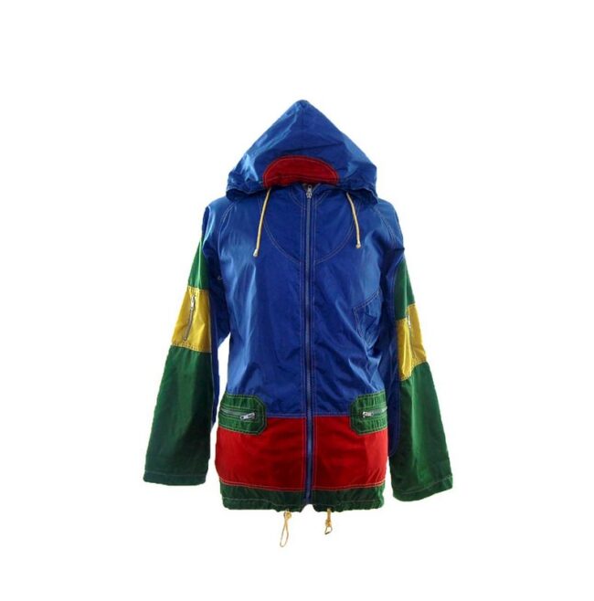Multicolored Vintage Windbreaker Jacket - UK L