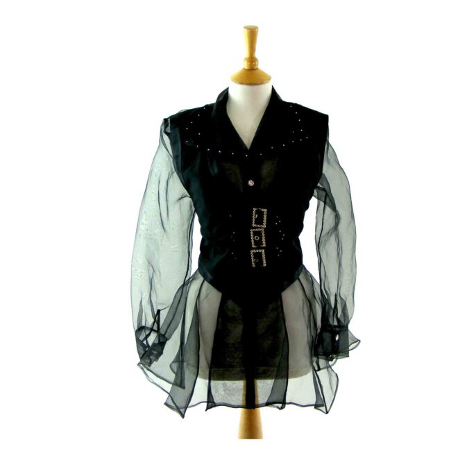 Organza Goth blouse