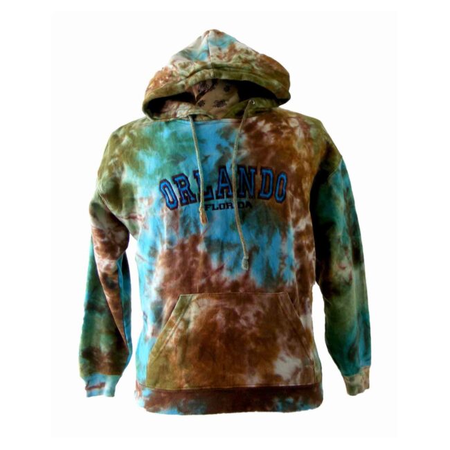 Orlando Florida Hooded Tie Dye Sweatshirt