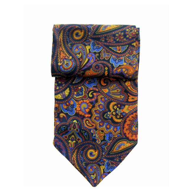Paisley Print Multicoloured Cravat