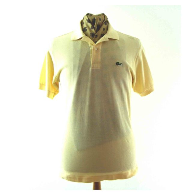 Pale yellow Lacoste polo shirt