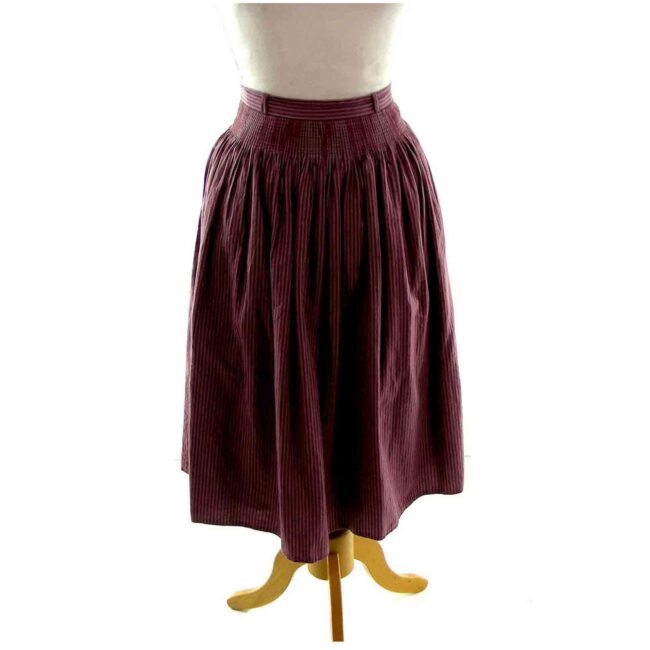 Plum Dirndl Skirt