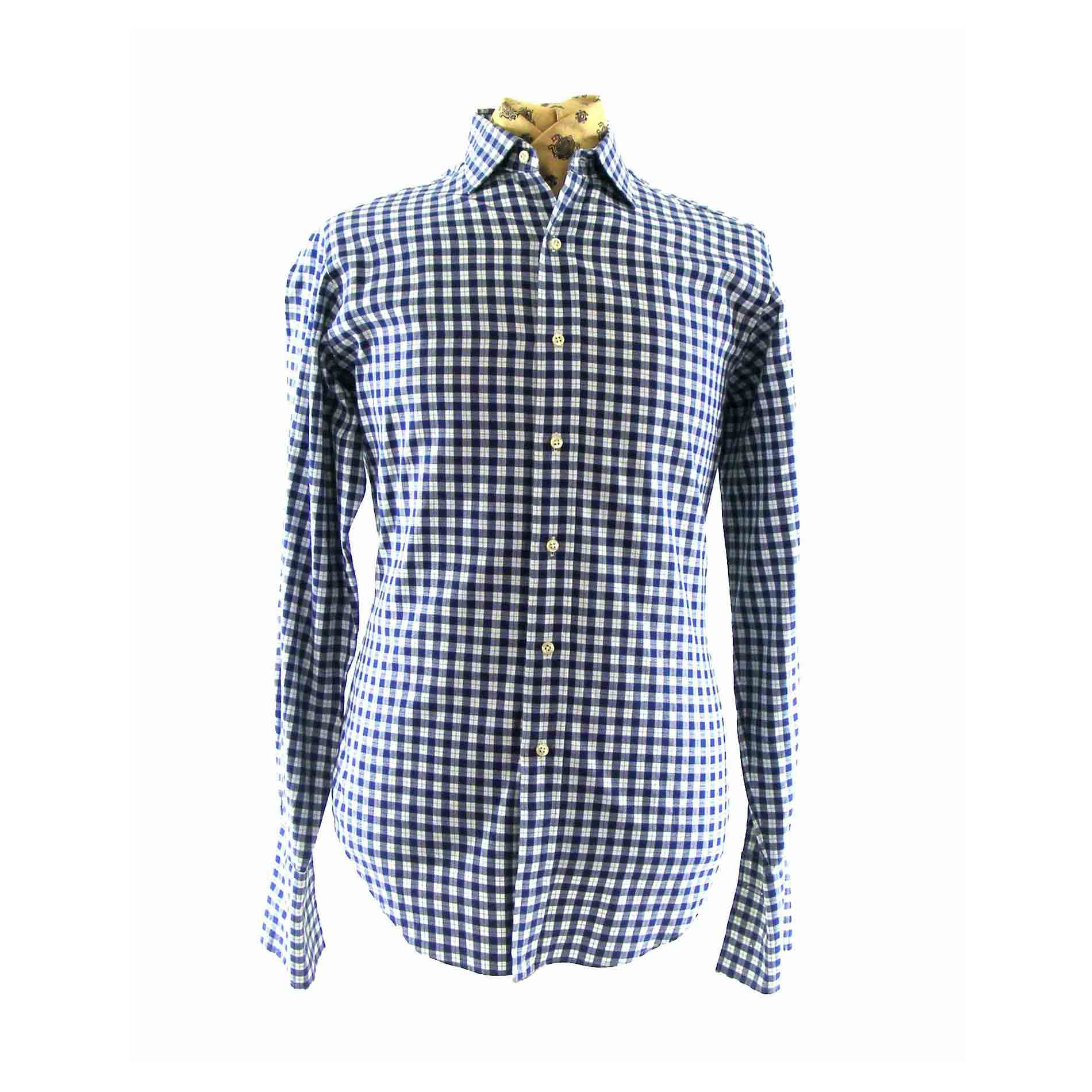 Polo Ralph Lauren Blue Checked Shirt - XL - Blue 17 Vintage Clothing