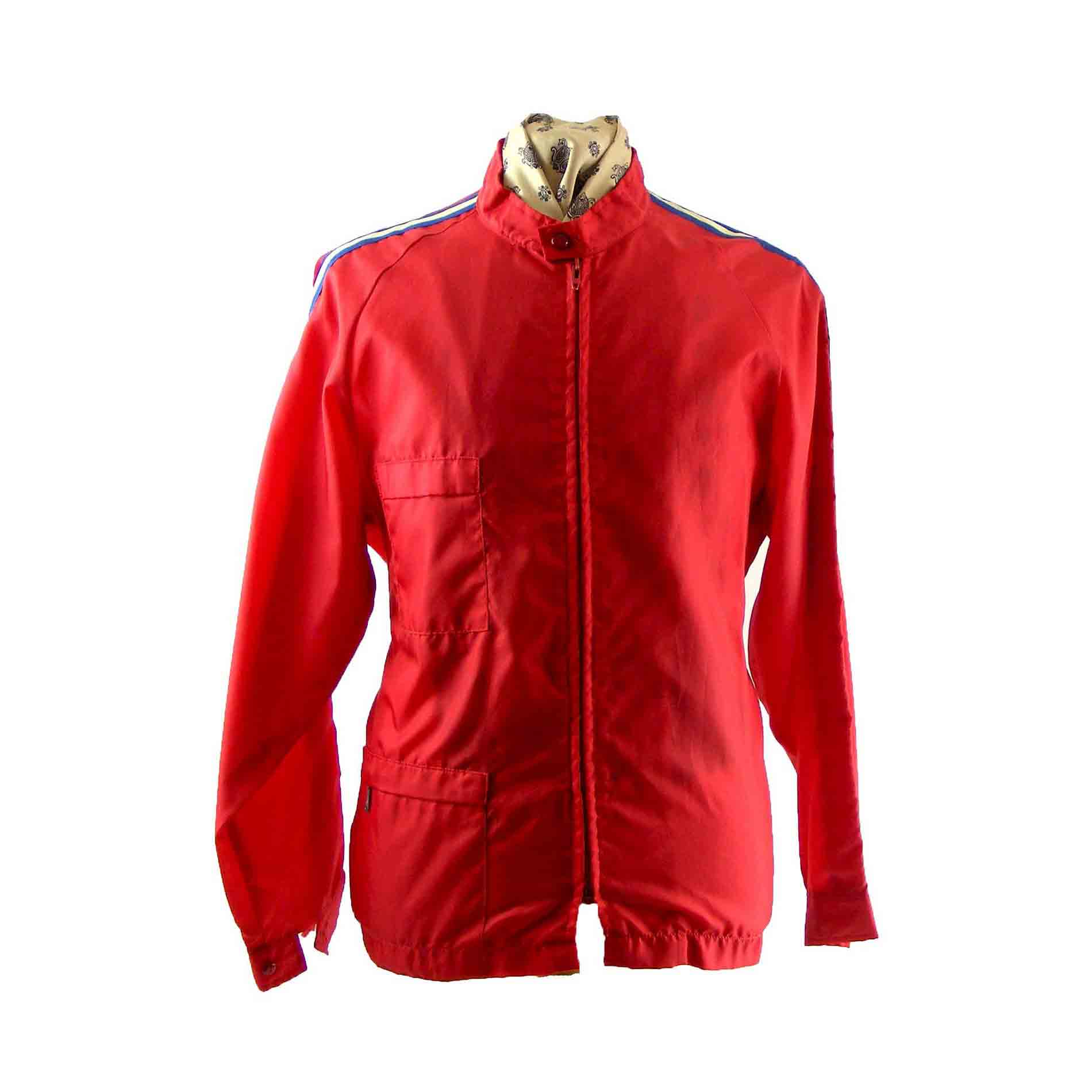 Red 1980s racing jacket - Blue 17 Vintage Clothing
