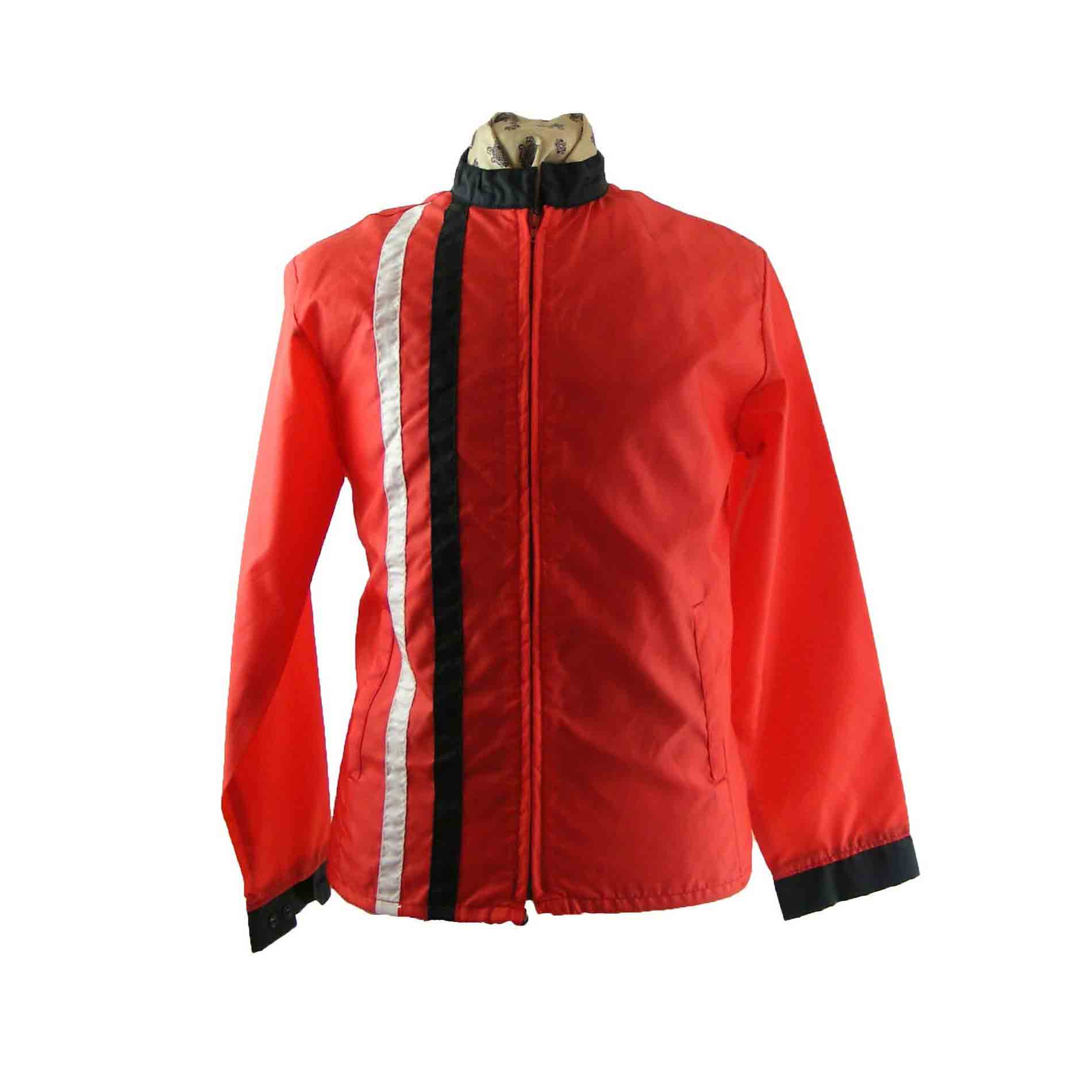 Red 80s racing jacket