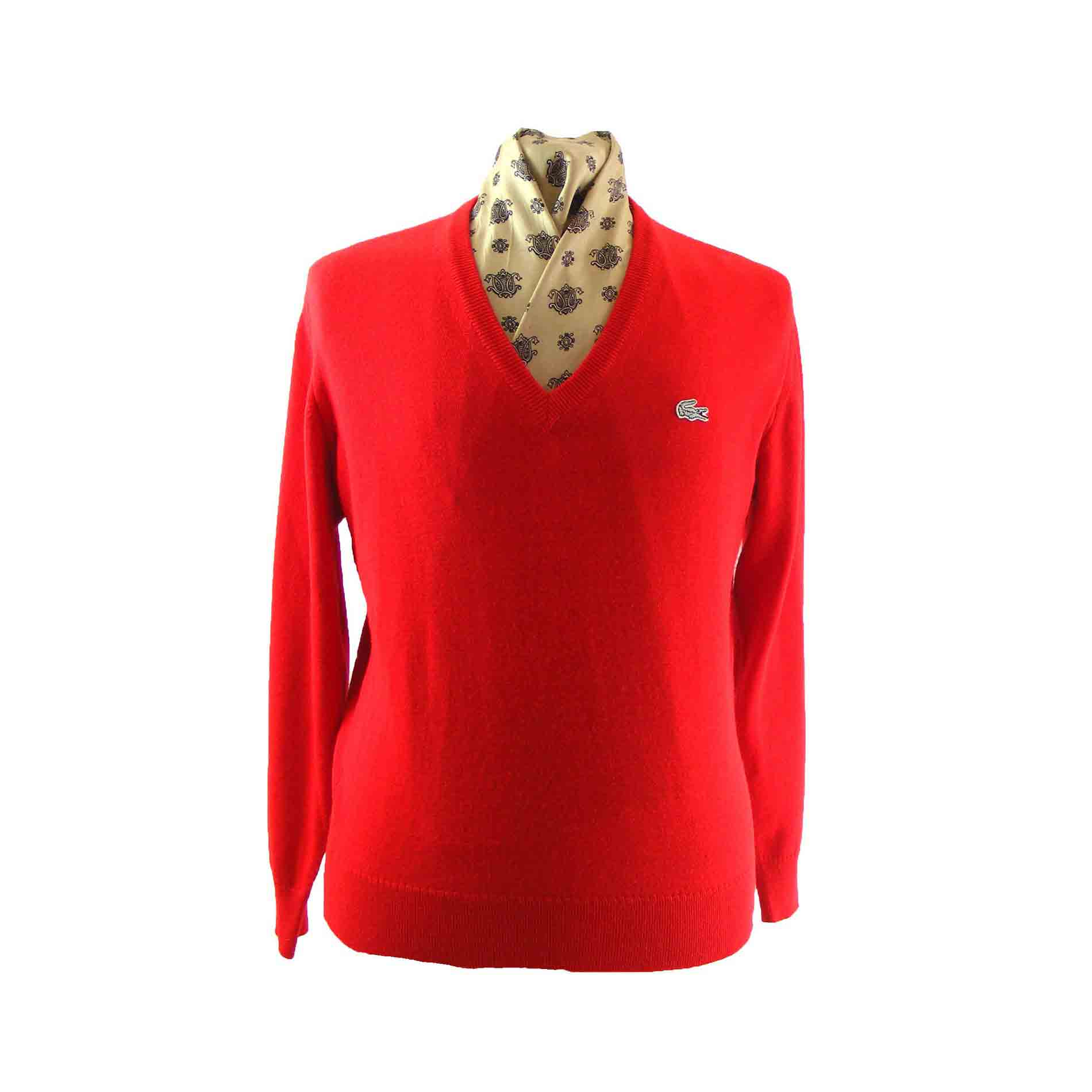 Red Lacoste sweater