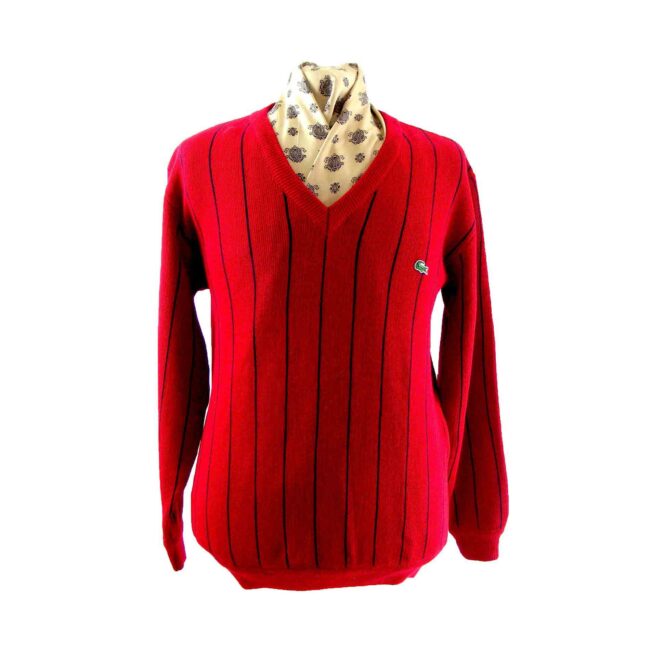 Red & Navy Lacoste sweater