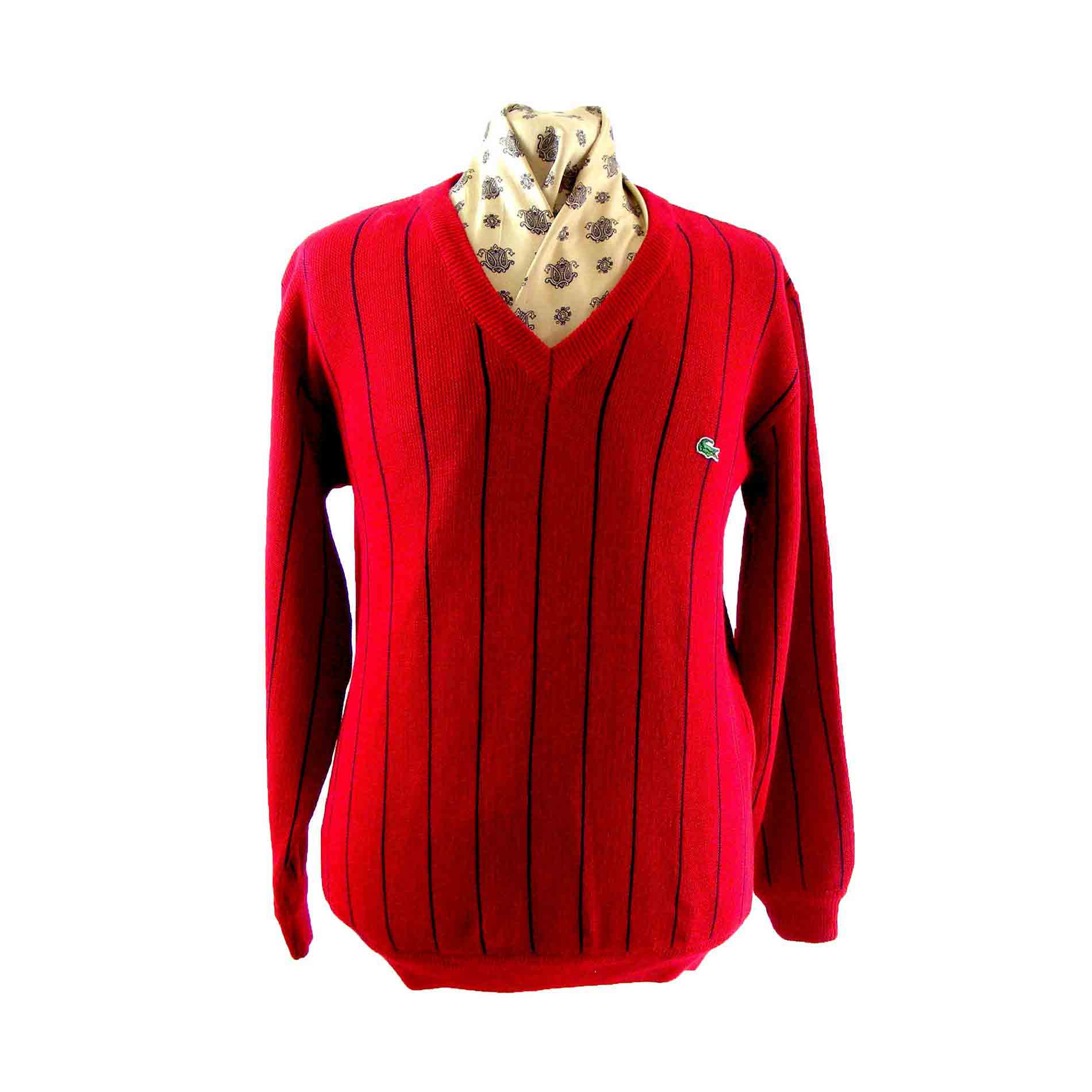Red & Navy Lacoste sweater