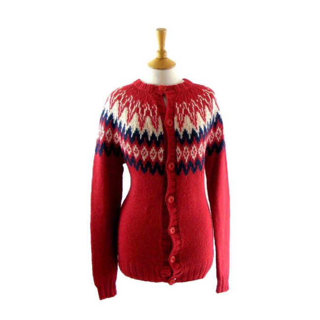 Retro Icelandic cardigan