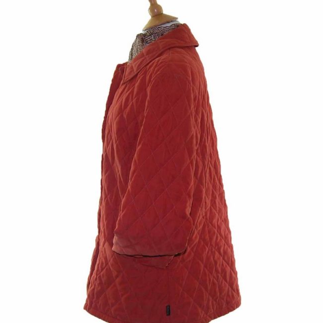 Barbour Ladies Burnt Orange Diamond Quilted Jacket - 16 - Image 2