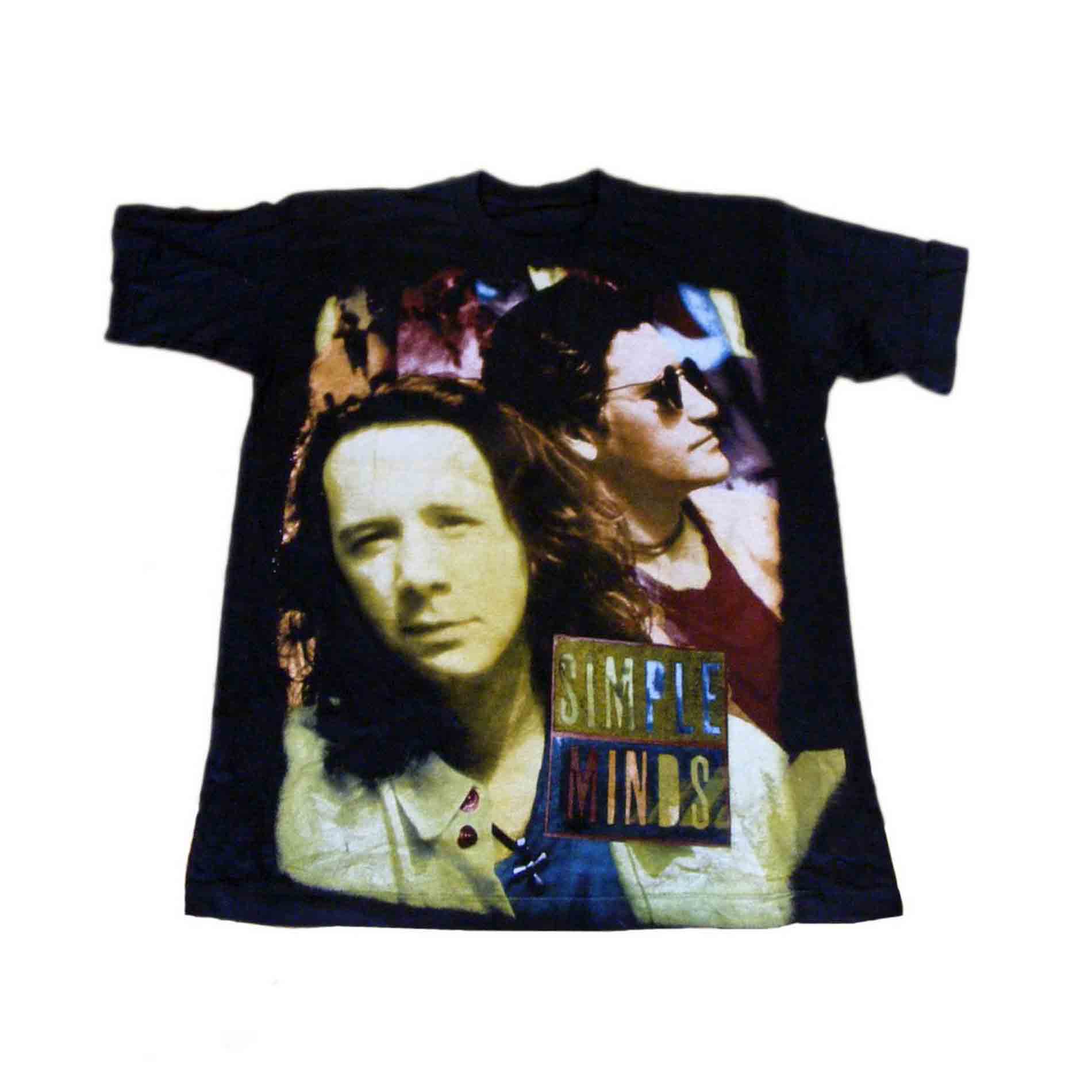 længst skyde slutningen Simple Minds T shirt- L - Blue 17 Vintage Clothing