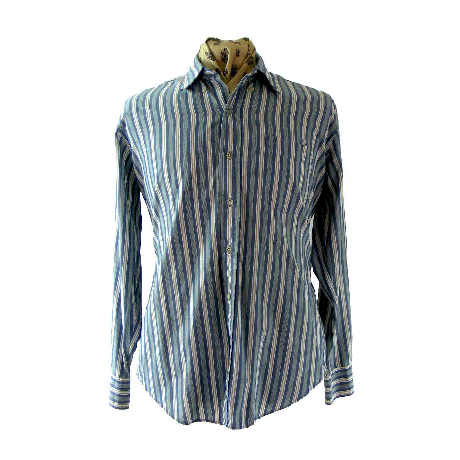 Striped Ralph Lauren shirt - Blue 17 Vintage Clothing