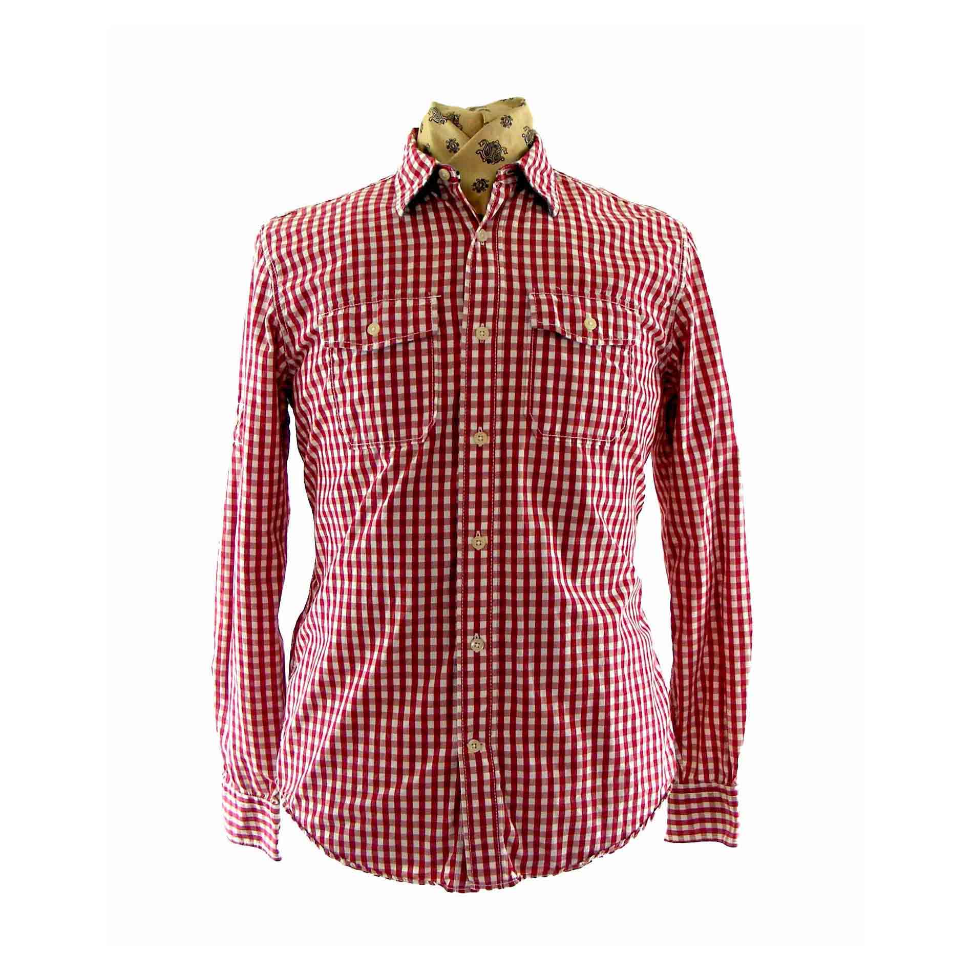 tommy hilfiger red check shirt