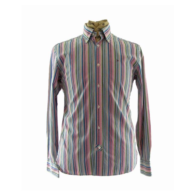 Tommy Hilfiger Striped Button Down Shirt - M