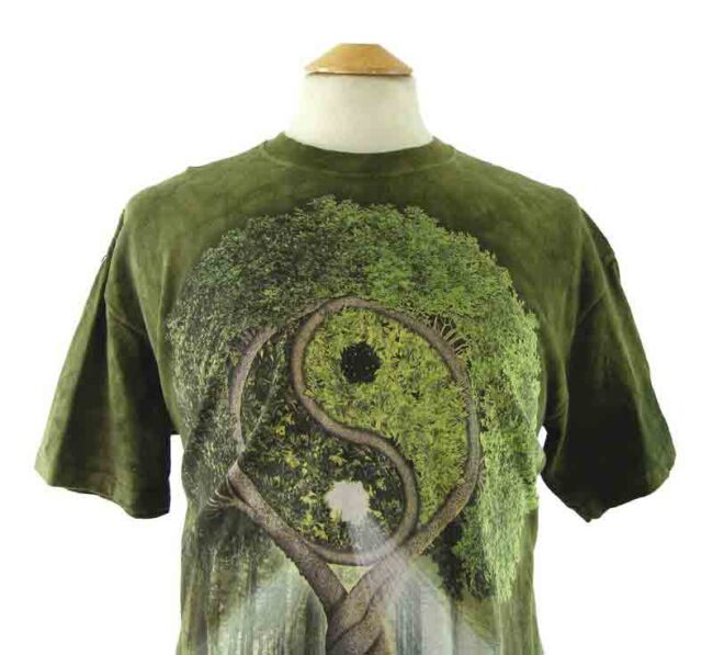 Tree Print Tie Dye T shirt - Image 2
