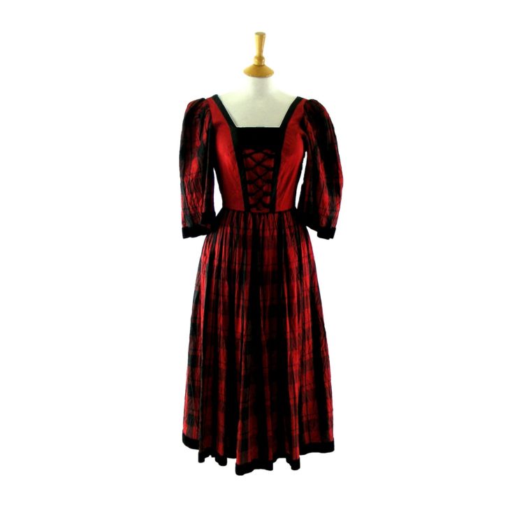 Tyrolean 80s vintage dress