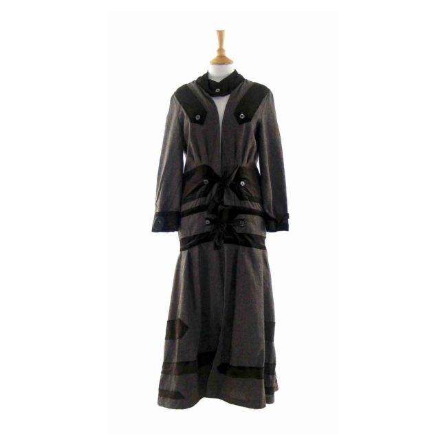Unique 80s Winter Wool Dress - 8