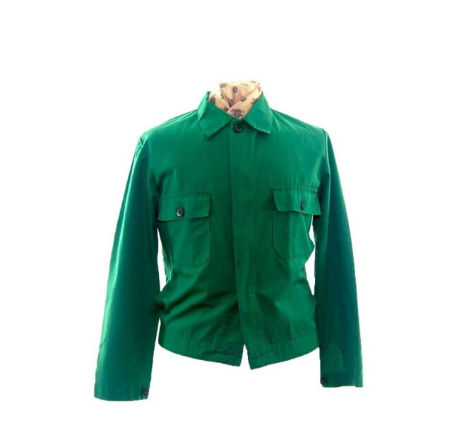 Vibrant Green Work Jacket -