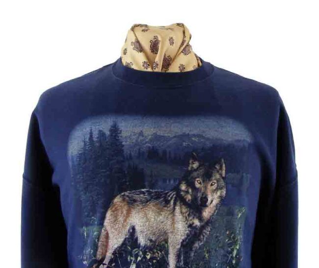 Vintage Animal Print Sweatshirt - Image 2