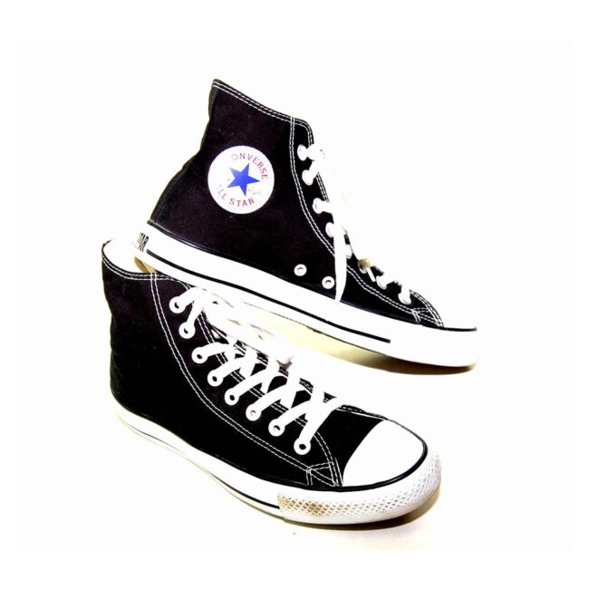 Vintage Black Converse All Star High Tops